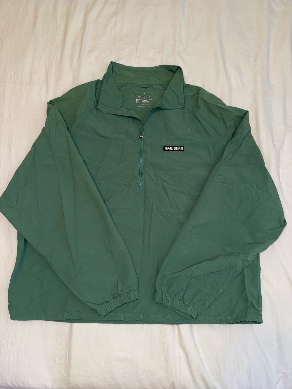 Rawgear Men's Green Half-Zip Performance Pullover Jacket